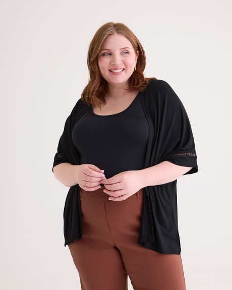 Responsible, Short-Sleeve Overpiece with Decorative Trim