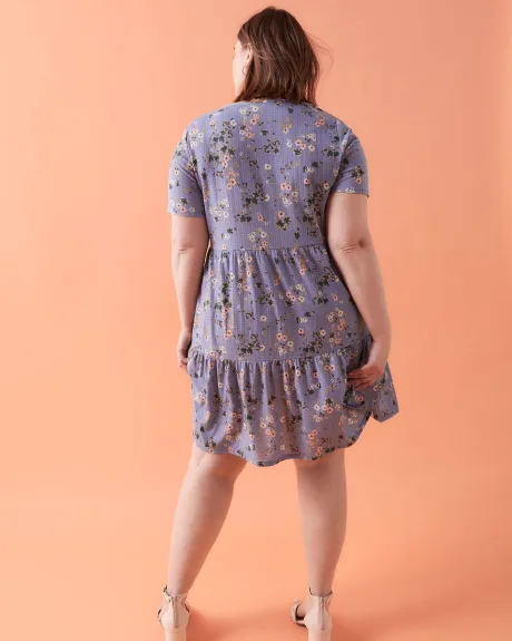 Printed Tiered Dress - Addition Elle