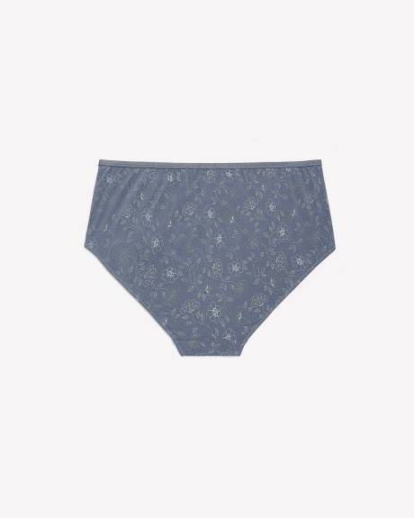 Culotte classique en coton fleuri à pois avec élastique scintillant - ti Voglio