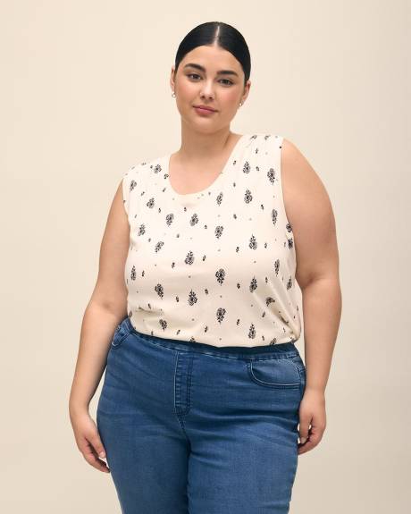 Haut sans manches en tricot avec col en U - Essentiels PENN.