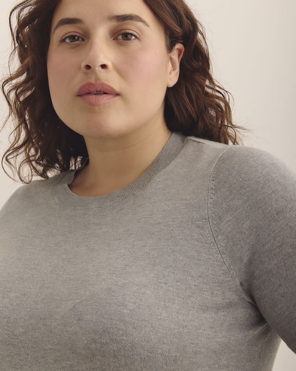 Responsible, Elbow-Sleeve Crewneck Sweater Responsible, Elbow-Sleeve Crewneck Sweater