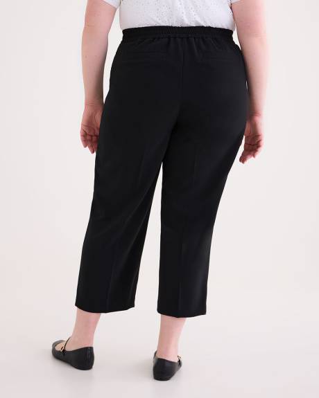 Straight-Leg Cropped City Pant