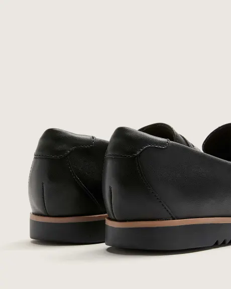 Wide-Fit Serena Terri Leather Slip-On Shoes - Clarks