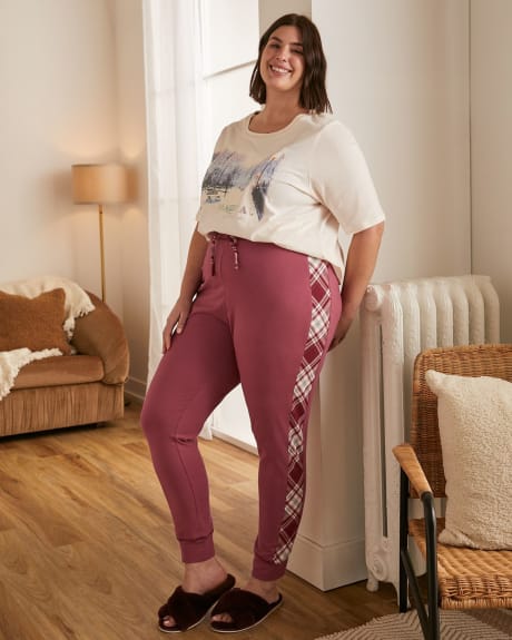 Pantalon de jogging en coton avec flanelle - tiVOGLIO