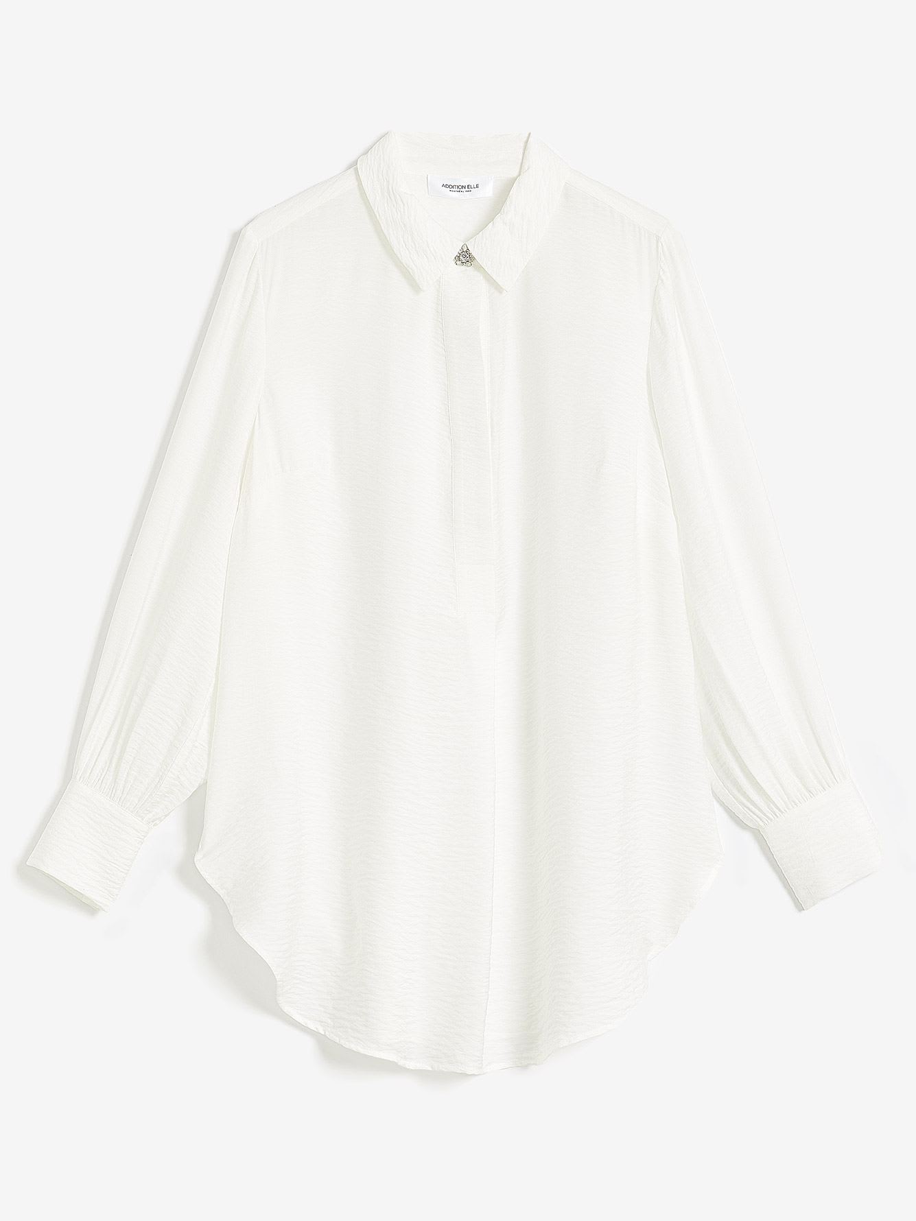 Loose Blouse with Jewel Buttons - Addition Elle | Penningtons