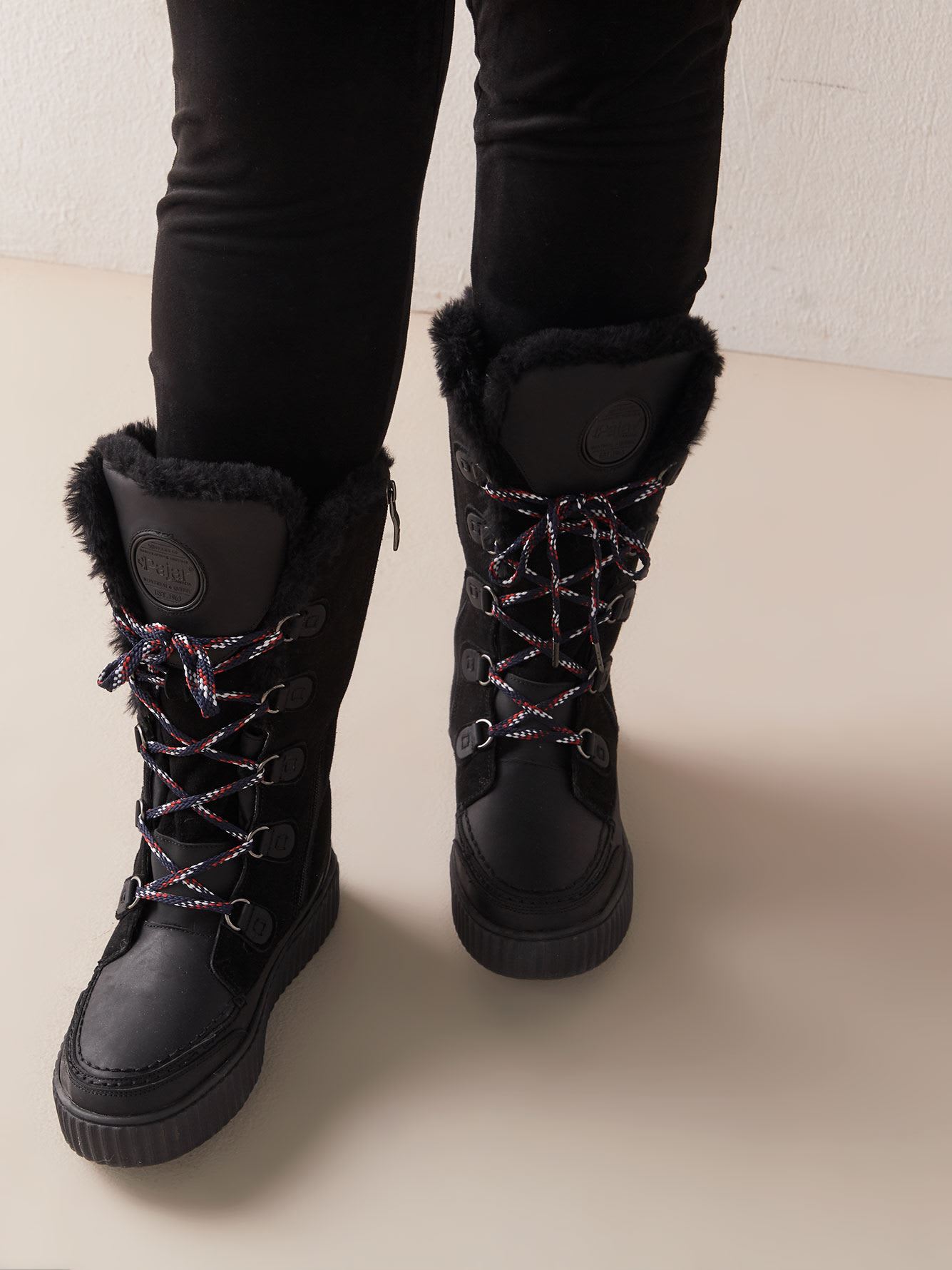 Wide Caitlyn Lace-Up Winter Boot 
