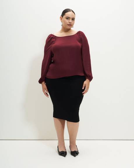 Swing Blouse with Back Chain - Addition Elle