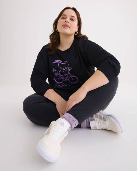 Crewneck Sweatshirt with Snoopy Print