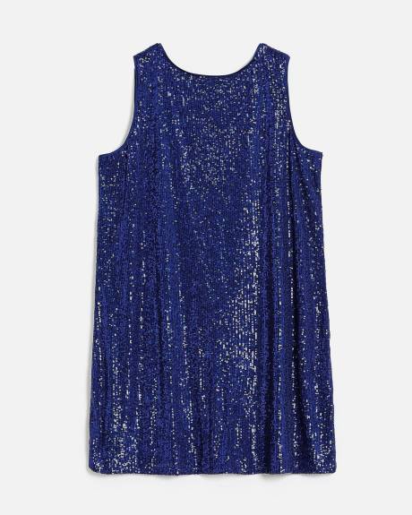 Sleeveless Sequins Knit Dress