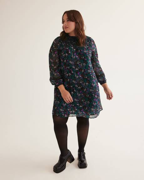 Lightweight A-Line Smocked Dress