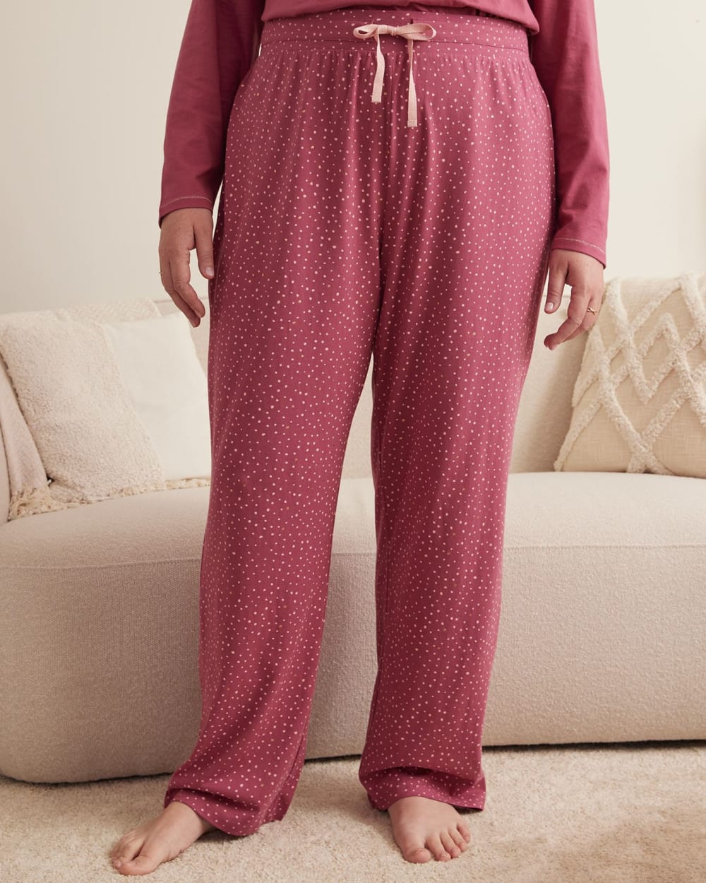 Printed Straight-Leg Knit Pyjama Pant - ti Voglio
