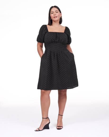 Responsible, A-Line Dress with Pleated Details - Addition Elle