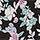Noir et multi floral