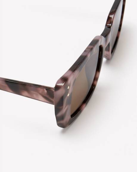 Tortoise Rectangular Sunglasses