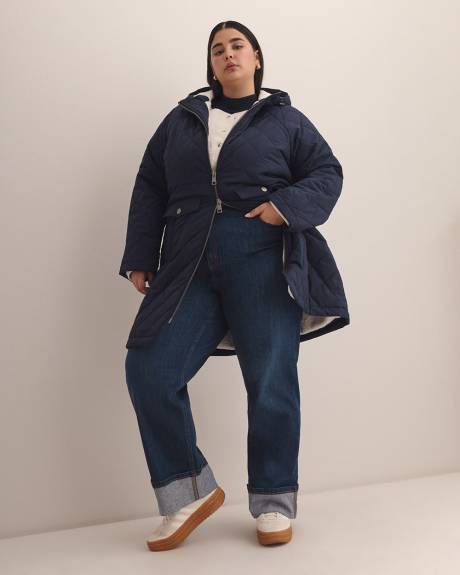 Manteau matelassé à capuche
