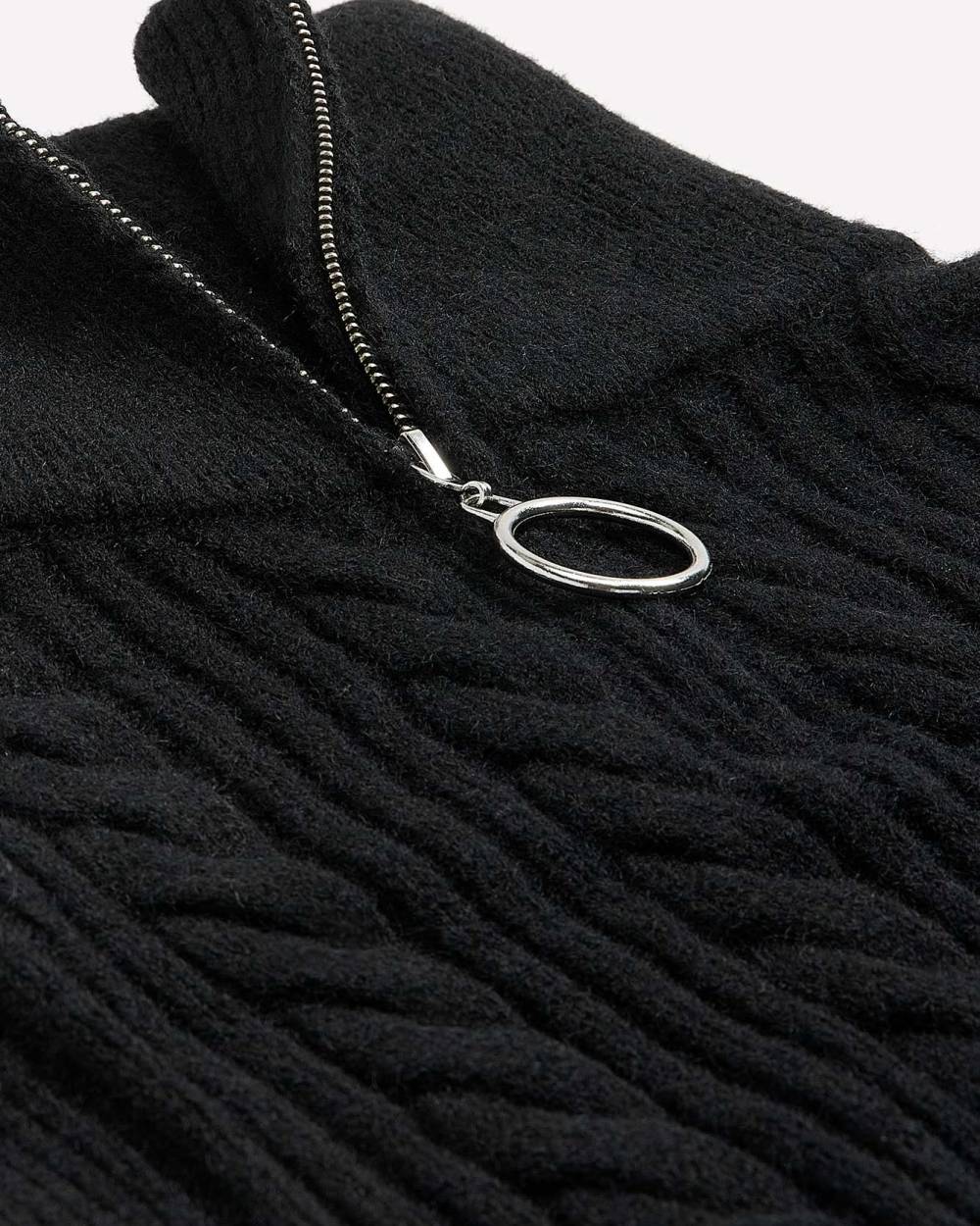 Cable Knit Neck Warmer with Zipper Penningtons