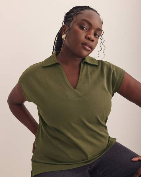 Extended Sleeves Polo - Addition Elle