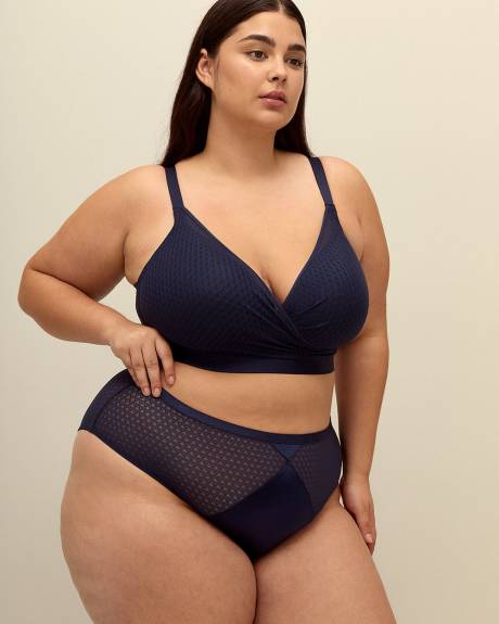 High-Cut Lace and Microfibre Brief - Déesse Collection