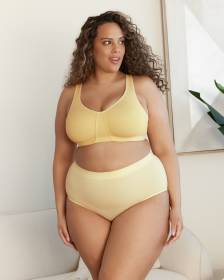 Soutien-gorge souple en coton avec dentelle - ti VOGLIO
