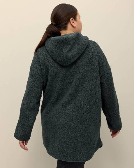 Sherpa Zippered Jacket with Hood - Active Zone