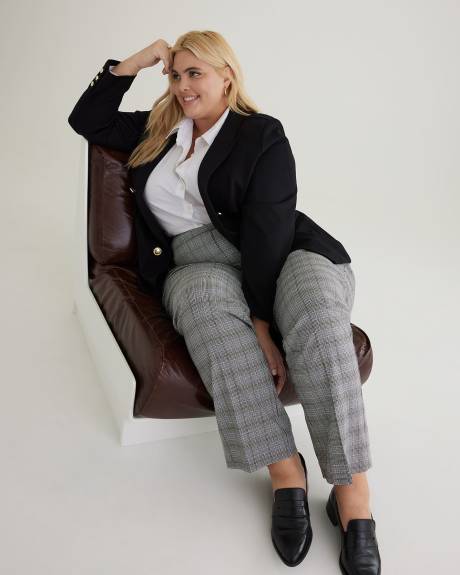 Pantalon ingénieux carreauté à jambe droite - Essentiels PENN.