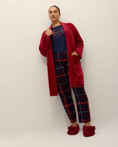 Ensemble-pyjama tunique et legging à carreaux - ti Voglio