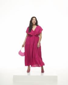 Robe longue étagée à taille empire - Addition Elle