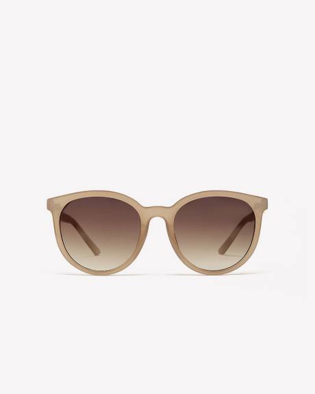 Nude Round Sunglasses