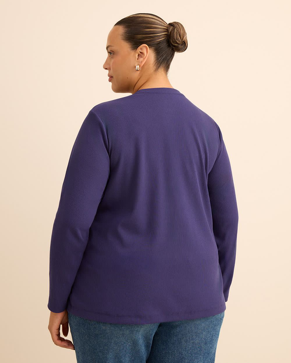 Boyfriend-Fit Ribbed Tee - PENN. Essentials Boyfriend-Fit Ribbed Tee - PENN. Essentials
