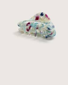 Grosse pince à cheveux multicolore à motif tortoise