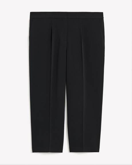 Straight-Leg Cropped City Pant