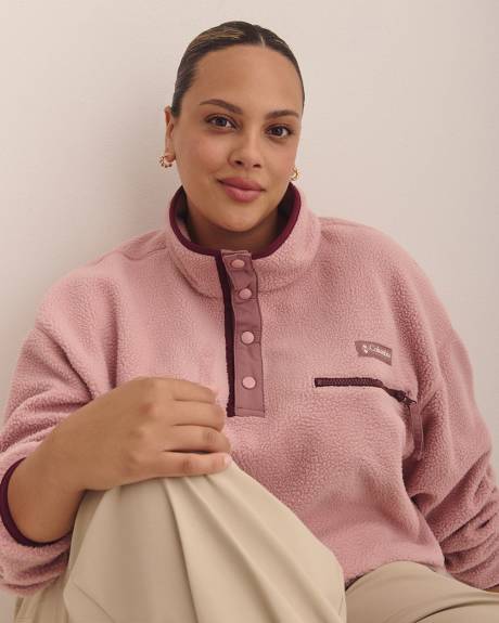 Helvetia Printed Cropped Half-Snap Fleece Pullover - Columbia
