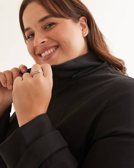 Manteau de ville en softshell avec capuchon