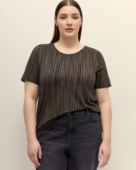 Printed Modern-Fit Tee - Addition Elle - PENN. Essentials