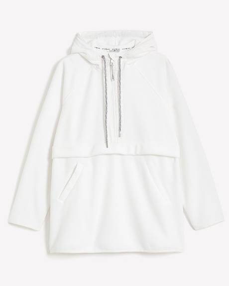 Pull à demi-zip en laine polaire, tissu responsable - Active Zone