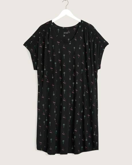 Sleeveless Short Printed Sleepshirt - ti VOGLIO