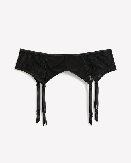 Sexy Black Garter Belt - Déesse Collection