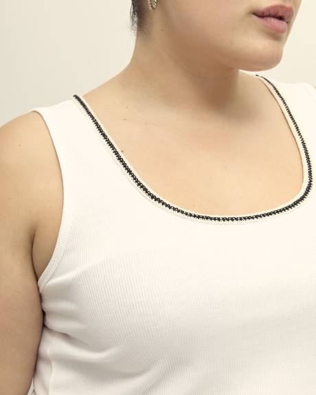 Camisole côtelée à encolure en U - Essentiels PENN.