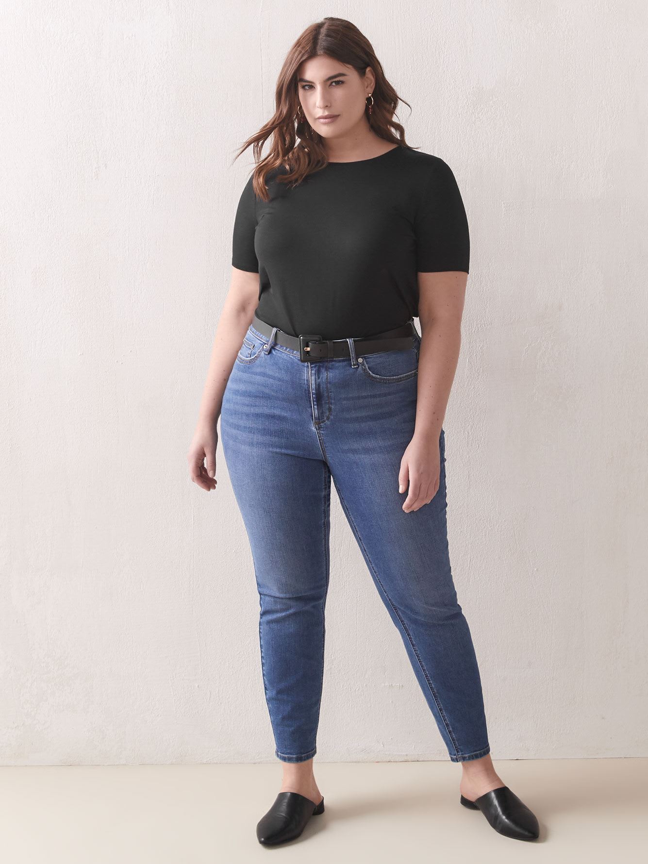 Modern Viscose Elastane T-Shirt - Addition Elle | Penningtons