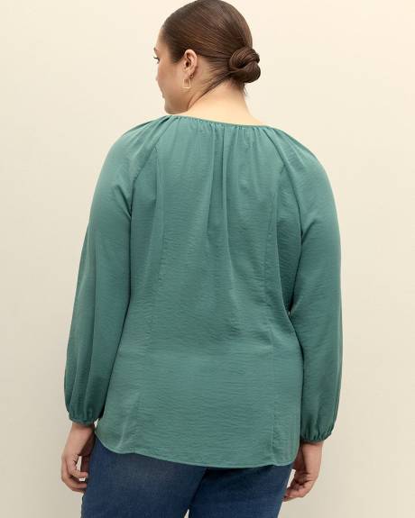 Scoop-Neck Swing Blouse