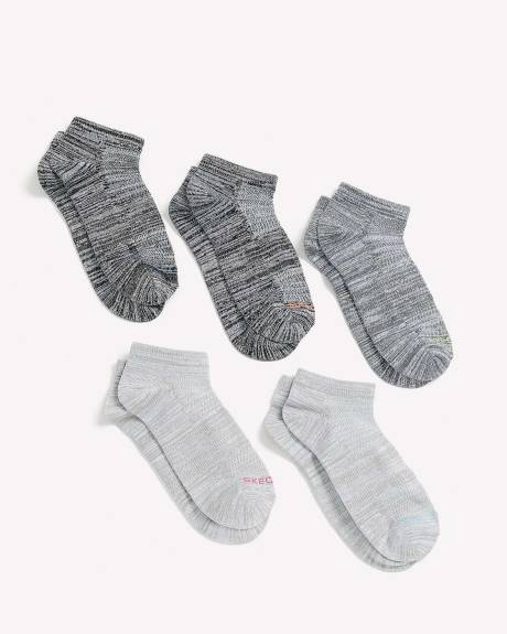 Low-Cut Super Soft Socks, Set of 5 - Skechers