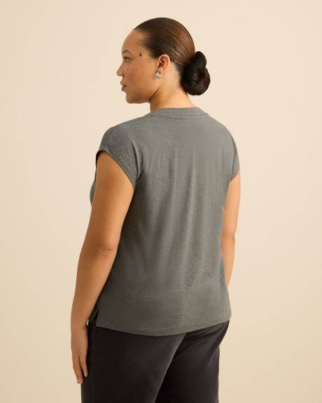 Modern-Fit V-Neck Tee - Addition Elle