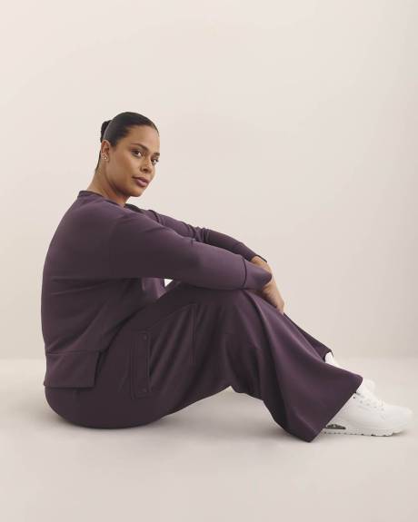 Light Knit Wide-Leg Cargo Pant - Active Zone