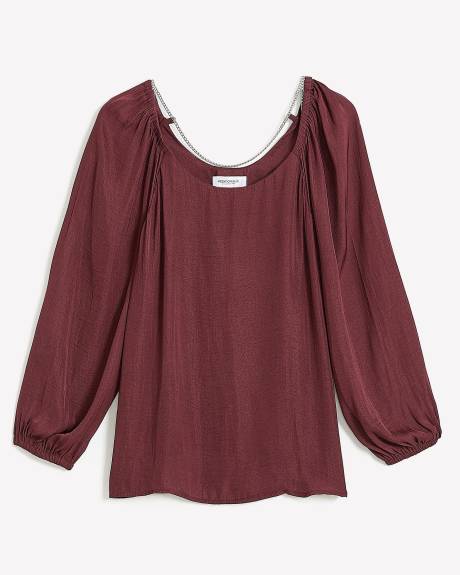 Swing Blouse with Back Chain - Addition Elle