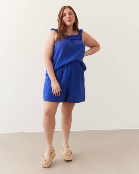 Pull-On Crinkle Short