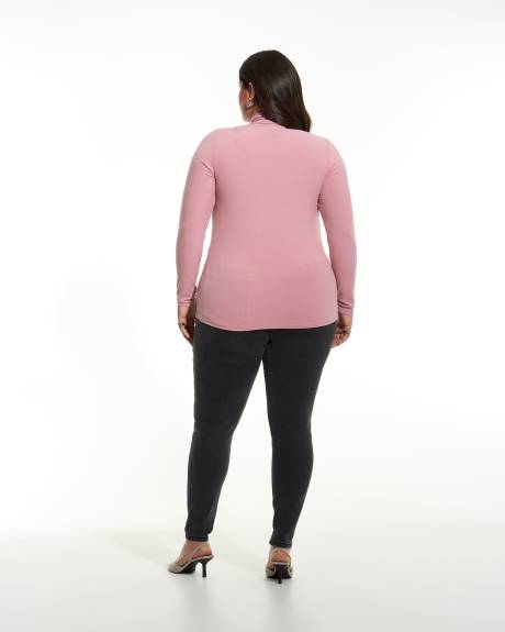 Mockneck Ribbed Tee - Addition Elle - PENN. Essentials