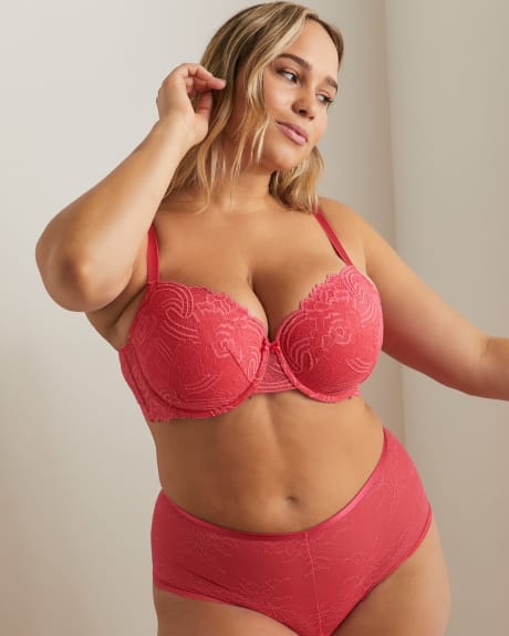All-Over Lace Balconette Bra - Déesse Collection