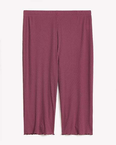 Textured Capri Pyjama Pant - ti Voglio