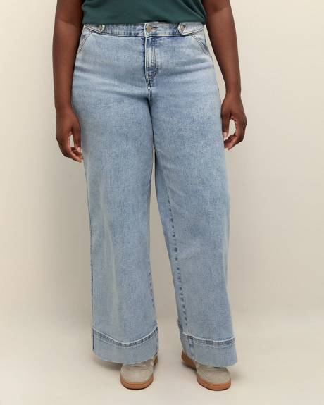 Responsible, High-Waisted Ultra Wide-Leg Sailor Jeans - Addition Elle