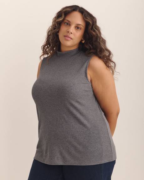Modern-Fit Sleeveless Rib Knit Tank - PENN. Essentials
